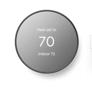 GoogleNest Thermostat - Smart Programmable Wi-Fi Thermostat - charcoal